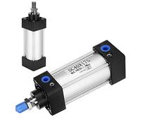 Keenso Aluminum Alloy Double Action Air Cylinder SC40 for Precision Control in Industrial Environments (SC40X175)