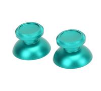 Keenso Aluminum Alloy Textured Thumbstick Caps for Gaming Console Controller, 2PCS Joystick Grips for Comfortable Gaming Experience (Green)