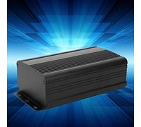 Keenso Aluminum Project Box Matt Black Housing Box/cover for Circuit Board Controller 55x95x150 Mm, Good Heat Discharge and Signal Shielding with Complete Accessories for Electronic Products and PCB