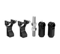 Keenso ATV Adjustable Front Rear Lowering Kit Aluminum Front Lowering Kit 3.5in Drop 2in Wider Track Rear 1in to 4in for 350 660 700 Racing Trail Riding (Black)