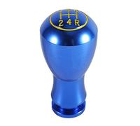 Keenso Automotive Gear Shifter Knob Stick Head Lever Automatic Manual 5 Speed Gear Shift Knob Aluminum Car Gear Shifter Knob Stick Head Lever (Blue)