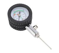 Keenso Ball Pressure Tool, Heavy Duty Metal Air Pressure with Built in Release Button for Football Basketball Volleyball Sports Balls (with Rubber Ring)