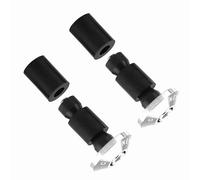 Keenso Bar End Plug Cap, 22mm 7/8inch Motorcycle Handlebar End Slider Plug Caps for Racing ATV Offroad Motorcycle Bar 7/8 (Silver)