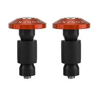 Keenso Bar End Plug Cap, 22mm 7/8inch Motorcycle Handlebar End Slider Plug Caps for Racing ATV Offroad Motorcycle Bar 7/8 (Orange)