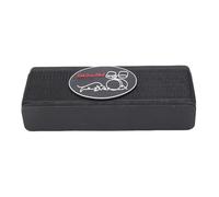 Keenso Bass Drum Anchor, Drum Stopper Block with Touch Fastener Carpet Blanket Non Slip Prevent Movement Black EVA Rubber Material 25 X 9.6 X 5cm