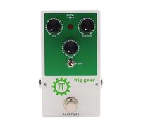 Keenso Bass Fuzz Pedal Aluminum Bass Effect Pedal with Dry Blend Tone Control True Bypass 9V DC Compact Stompbox for Guitar Practice Recording Live Performance
