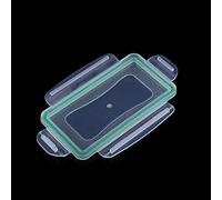 Keenso Battery Case for Batteries Holder Box Organizer Travel Camping Hike Clear Plastic 2 PCs