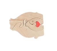 Keenso Bears Family Wood Puzzle Delicious Personal Art for Mother Christmas, Book Material