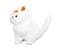 Keenso Beautiful Simulation of the Animal Cat Doll with Sound, Ideal for Children's Toys, Sweet Living Culture for Cat Lovers