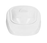 Keenso Bedpan,PP Bedpan Household Portable Smooth Elderly Patient Bed Pan with Lid Handle for Pregnant Woman (White)