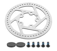 Keenso Bike Disc Brake Rotor, 5 Holes 110mm Stainless Steel Electric Scooter Rotor Pad with 5 Screws for M365 Electric Bicycle