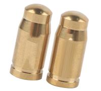 Keenso Bike Nozzle Valve Caps, 2 Pcs/Lot TC4 Titanium Alloy Mountain Road Bicycle Valve for Inner Tube Gas Nozzle (Gold) presta cap