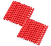 Keenso Bike Spoke Reflector, 24 Pcs Colorful Cycling Wheel Reflector Wheel Spoke Reflector Clips Reflective Warning Strip Clip Tube (Red) Cycling riding riding