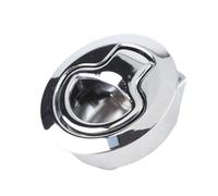 Keenso Boat Deck Lock Latch, 2 Inch Stainless Steel Boat Round DeckFlush Pull Latch Lock for Marine Yacht Cerradura Barco