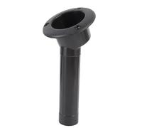 Keenso Boat Fishing Rod Cup Holder, Adjustable 0 15 30 Degree ABS Marine Drink Holder with Rod Fixation, for Boat Yachts (30 degrees)