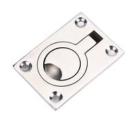 Keenso Boat Hatch Handle, Stainless Steel Ring Handle Flush Hatch Locker Cabinet Pull Lift for Boat Marine Yacht Boat/Yacht Spare Parts