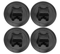Keenso Boat Motor Fixing Bracket Buckle PVC Motor Bracket Hanging Hooks 75mm Base 2cm Hole 8pcs for Inflatable Boat Kayak Canoe Dinghy Mounting