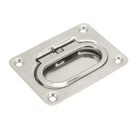 Keenso Boat Pull Flush Lift, 304 Stainless Steel Highly Polished Spring Loaded Handle for Cabin Hatches Boat Closet Doors, with Marine Grade Rustproof Design