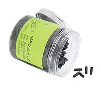 Keenso Brake Cable Caps, 500pcs Bike Brake Cable Cap End Plastic Material 4mm Light Weight High Toughness More Flexible Accessories