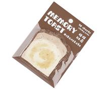 Keenso Bread Shaped Sticky Notes Cute Memo Pads for Study Work, 30 Sheet Notepads for Busy Individual