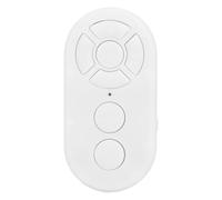 Keenso BT Selfie Clicker with Charge of Type C, 10 M Remote Control Tax for Telephone Camera, Portable Design for Novels and Videos, Light ABS Material (White)