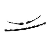 Keenso Bumper Lower Trims, 3PCS Gloss Black Front Bumper Lower Trims ABS PC Replacement for S Class V222 AMG Line Facelift 2018-2020