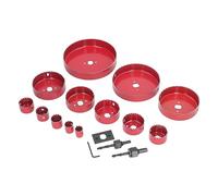 Keenso Business Supplies Bi Metall Hole Saw Saw Kit Loch Sägen Set Set Woodworking Schneider for Metal Punch Gears Heavy Power Cutters for Plastic, Suitable for Plate Aluminum Alloy
