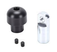 Keenso Cable Ball Stopper, Gym Ball Stopper Fixing Set Plastic Stainless Steel with Push in Heat Shrink Fixing Design for Exercise Equipment