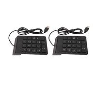 Keenso Calm Typeing Numeric Keyboard 18 Key Number Cable -usb for Laptop, Desktop [financial security] (2 PCS)