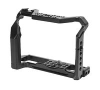 Keenso Camera Protective Cage for Fuji X-T4, Aluminum Alloy Film Cage with Cold Shoe Mount, Convenient Battery Replacement, Black Color