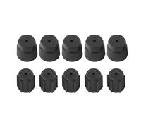 Keenso Car Air Conditioning Caps, 10Pcs AC Service Cap 13mm & 16mm, Black, Rotary Plunger, ON-OFF Operation