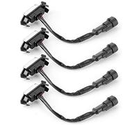 Keenso Car Grille Light ABS LED Grille Light 4pcs 12V High Brightness