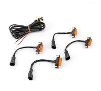 Keenso Car Grille Light ABS LED Grille Light 4pcs 12V High Brightness