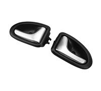 Keenso Car Interior Door Handle Matte Silver ABS 2PCS Car Inner Door Handle