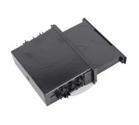 Keenso Car Radio Storage Box, 2 in 1 ABS Universal 1DIN Cup Holder for