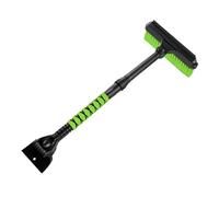 Keenso Car Snow Brush, EVA Sponge Silicone Rotatable Brush Head Lightweight Window Snow Scraper for Truck SUV Removal (green)