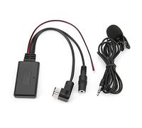 Keenso Car Stereo Microphone, ABS Bluetooth AUX Adapter with 150cm Cable, Bluetooth 5.0 Audio Decoding, Hands Free Calling, Plug and Play for Pioneer IP BUS Car Radio