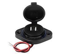 Keenso Car USB ABS Dual USB Power Socket 5V 3.1A with LED Indicator Flush Mount for 12V 24V Car Boat ATV UTV RV Motorcycle Phone Charging