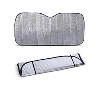 Keenso Car Windshield Sun Shade, Universal Large Silver Car Windscreen Windshield Sun Shade Heat Reflective Windshield Visor