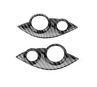 Keenso Carbon Fiber Style Steering Wheel Button Cover, ABS Material with Anti Coating, Precise Fitment for Smart Fortwo Forfour 453 2015 2021