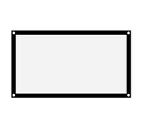 Keenso Cative the Non -fold Projector Projector Screen for the White Polyester for Camping Film Outdoors, Easy to Install for 16: 9 Projection (40 inches)
