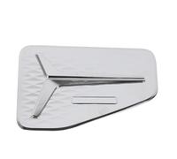 Keenso Chrome Gas Tank Cover, ABS Material Fuel Cap Replacement for D-Max 2021 to 2024, with High Strength Adhesive for Easy Installation