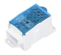 Keenso Clamp Block Connection Box High Guidance Brass Connections 500a 690 V of a Shine Disc Components for Power Cabinets PA66 Material (Blue)