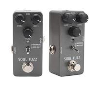 Keenso Classic Fuzz Tone Guitar Pedal, Aluminum Alloy with Volume Tone Gain Control, for Electric Guitar with Non Slip Pad, DC9V Power