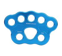 Keenso Climbing Rigging Plate, 36KN 8 Holes Aluminum- Alloy Rope Rigging Plate Multi Anchor Split Divide Connector for Rock Climbing Outdoor Activities Other extreme sports