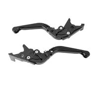 Keenso Clutch Lever Pair CNC 6061 Aluminum Adjustable Folding Brake Handle Lever with Locking Mechanism for Commuters Riders for 125 250 300 350 750 X ADV 750 ADV 350 (Black)