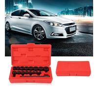 Keenso Clutch Tool Kit Metal Clutch Centering Tool 17pcs with 8 Conical and 8 Crankshaft Adapters Black Oxidized for Workshop Mechanics on
