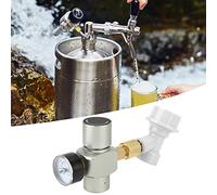 Keenso CO2 Regulator Charger Gas Disconnect for Homebrewing 0-60PSI Precision Pressure Control Tool for Beer Lovers