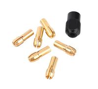Keenso Collet Chuck, Collects Mini Drill Black Cap M8 X 0.75mm Black Cap Size Power Tool Collet Brass and Carbon Steel Meterial Cap Manually Tighten Chuck for Rotary Tools