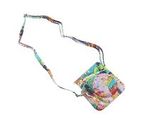 Keenso Color Print PU Leather Camera Case with Flip Design for Mini 12, Adjustable Shoulder Strap for Convenient Usage (Abstract Painting)